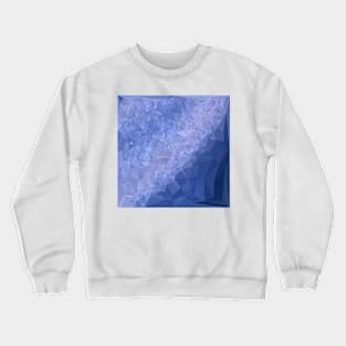 Steel Blue Abstract Low Polygon Background Crewneck Sweatshirt